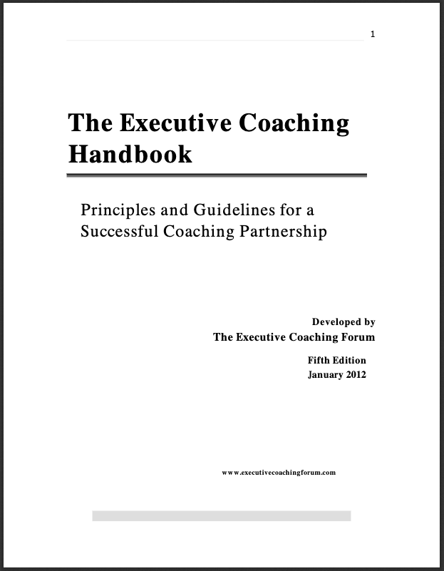 The Executive CoachingHandbook